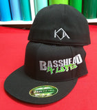 Basshead 4 Life - Black Flatbill Hat