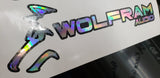 Wolfram Audio 2 color Decal
